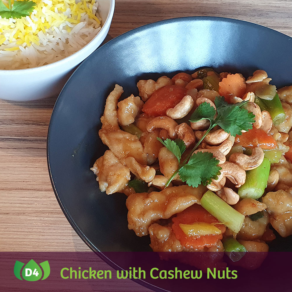 D4 Gai Pad Mett Mamuang Chicken with Cashew Nuts